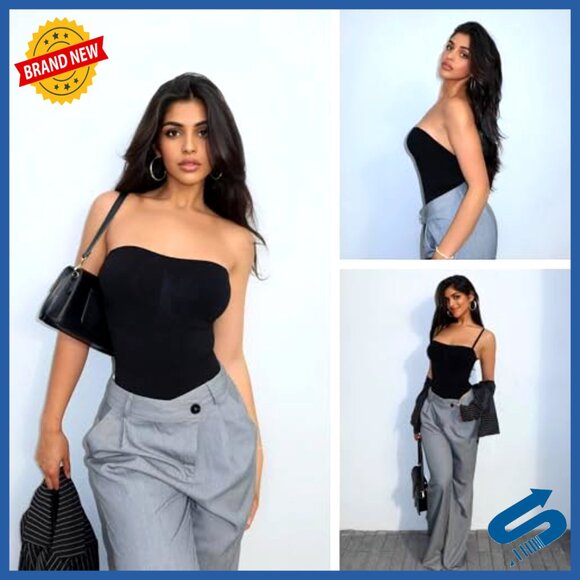 Strapless Shapewear Bodysuit Tummy Control Seamless Medium Strong Compression - Picture 5 of 7